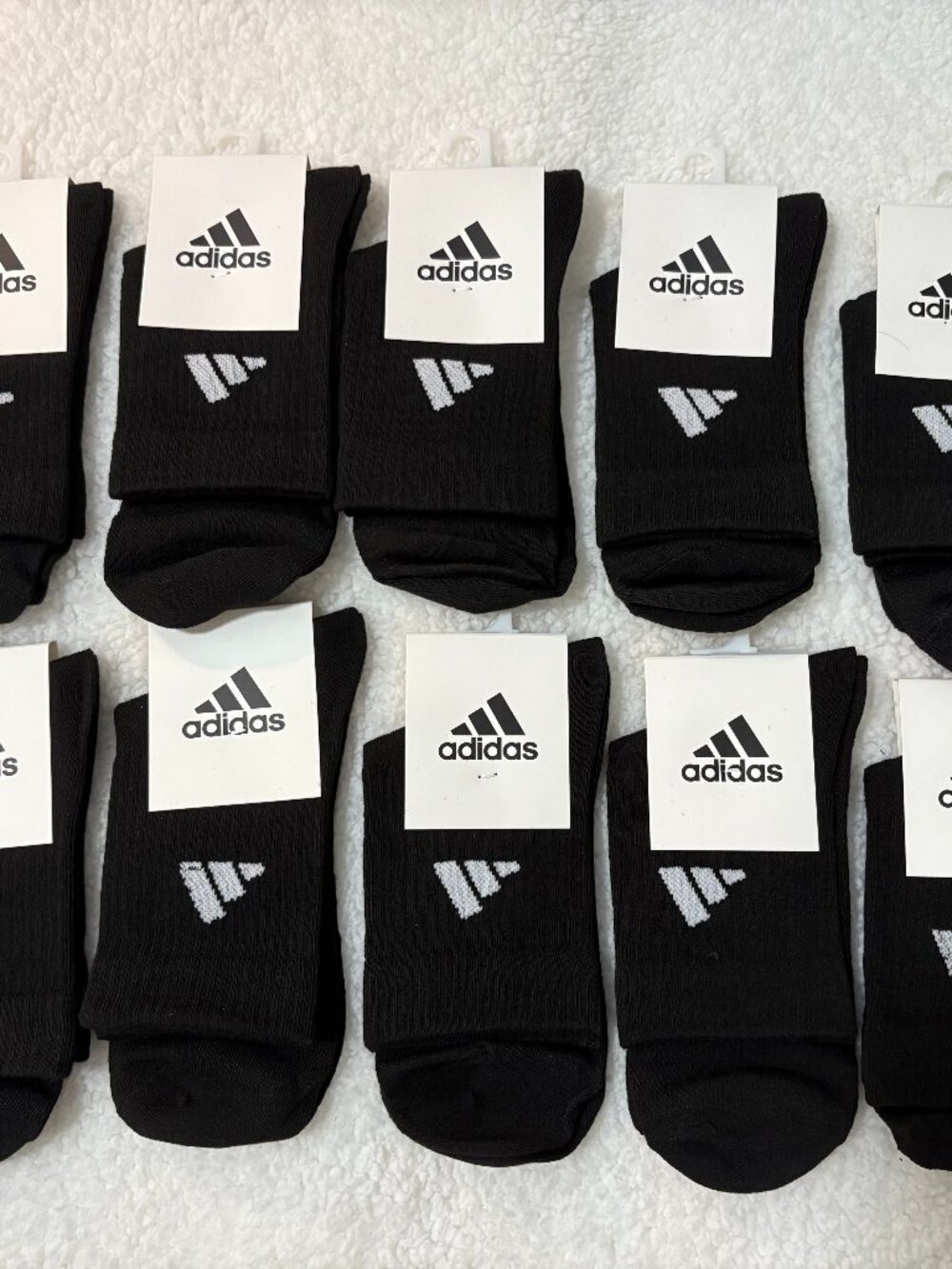 Adidas Athletic Cushioned Crew Socks 10 Pairs